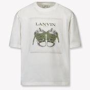 Lanvin Kinder Unisex T-Shirt In Off White