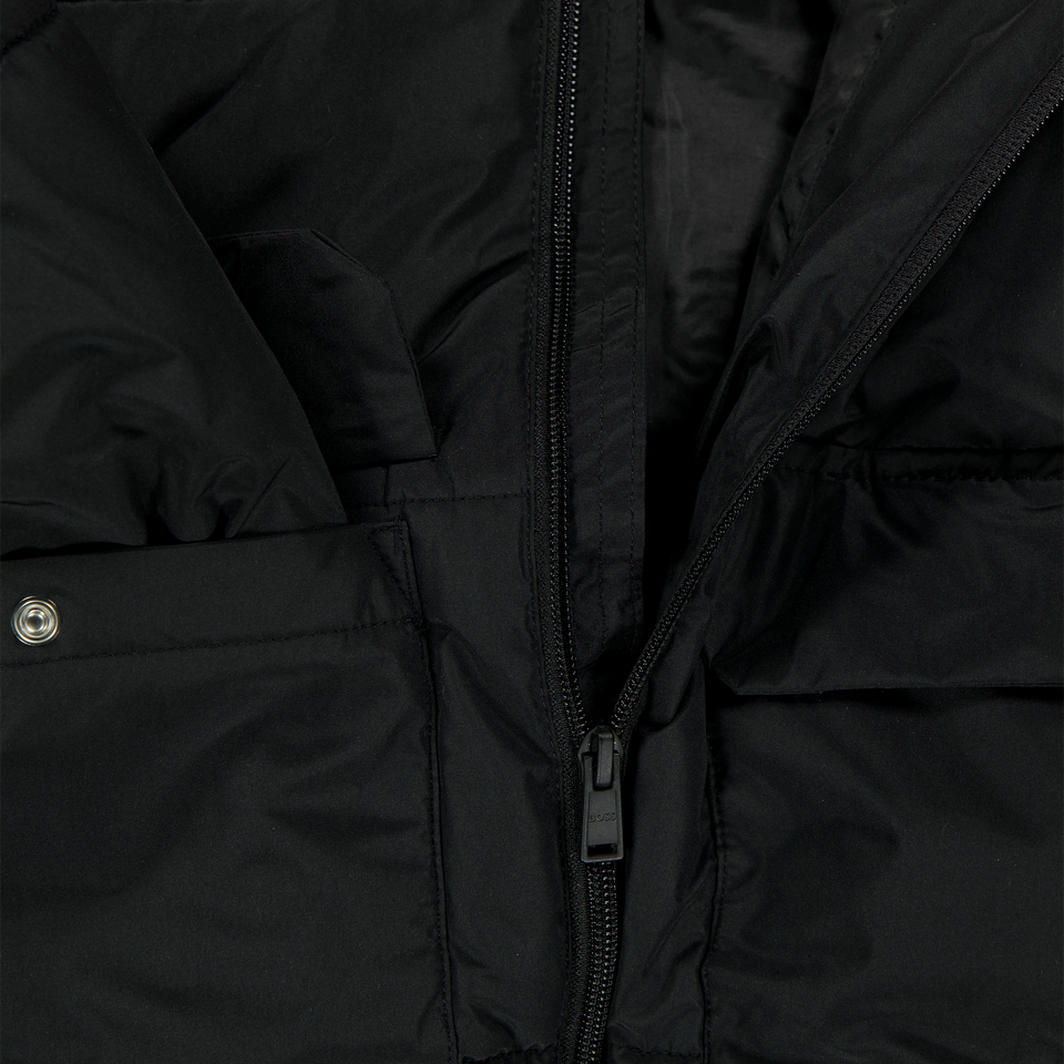 Boss Kinder Jongens Winterjas In Zwart