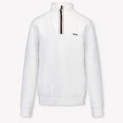Boss Kids Boys Sweater  White