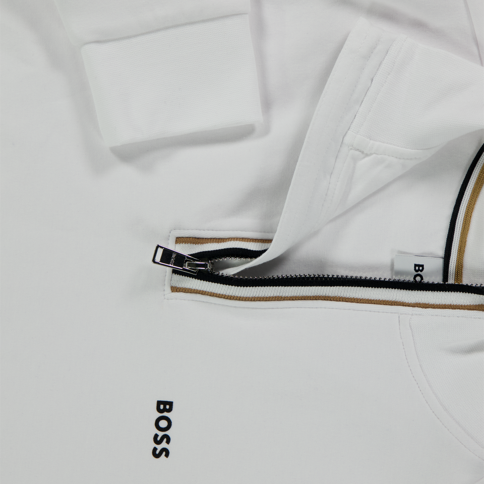 Boss Kids Boys Sweater  White