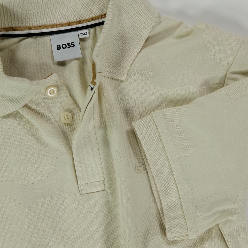 Boss Kids Boys Polo  Light Beige