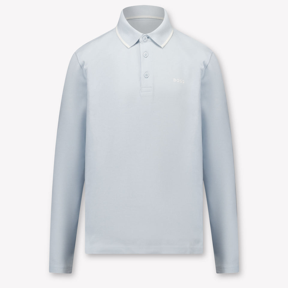 Boss Kinder Jongens Polo In Licht Blauw