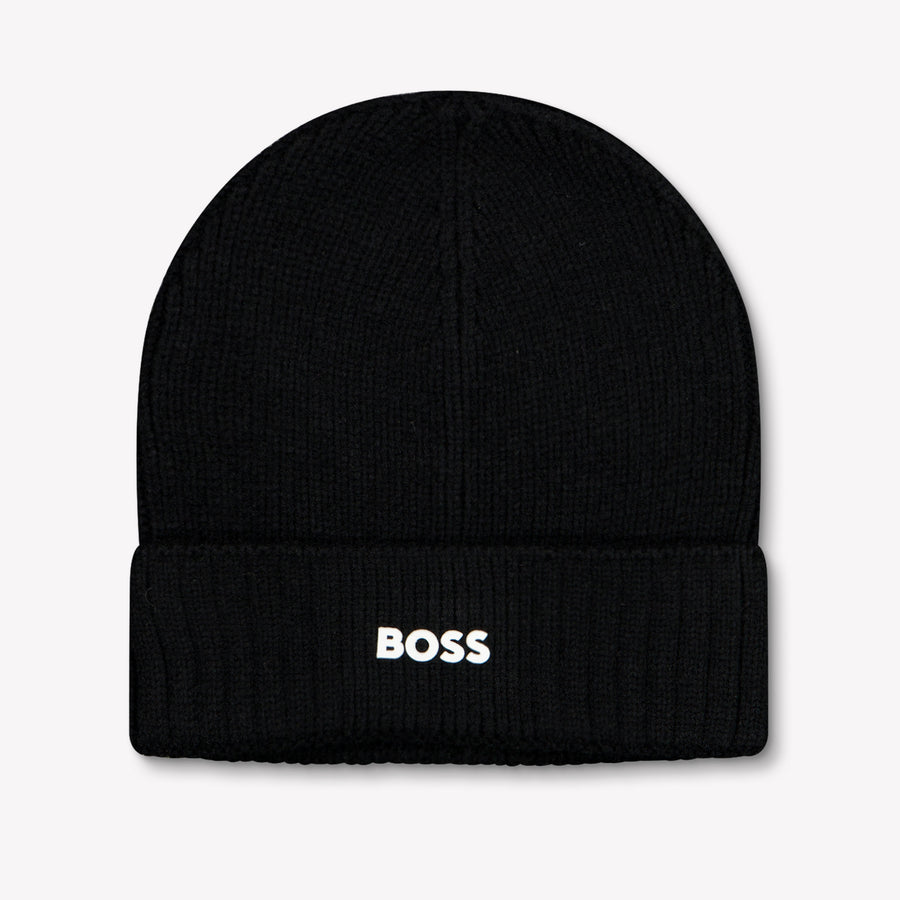 Boss Kinder Jongens Muts In Zwart