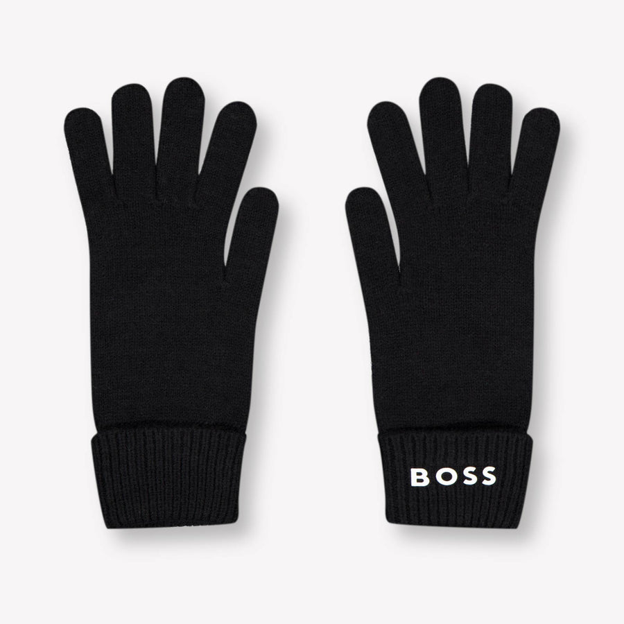Boss Kinder Jongens Handschoenen In Zwart