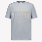 Boss Kids Boys  T-Shirt Light Blue
