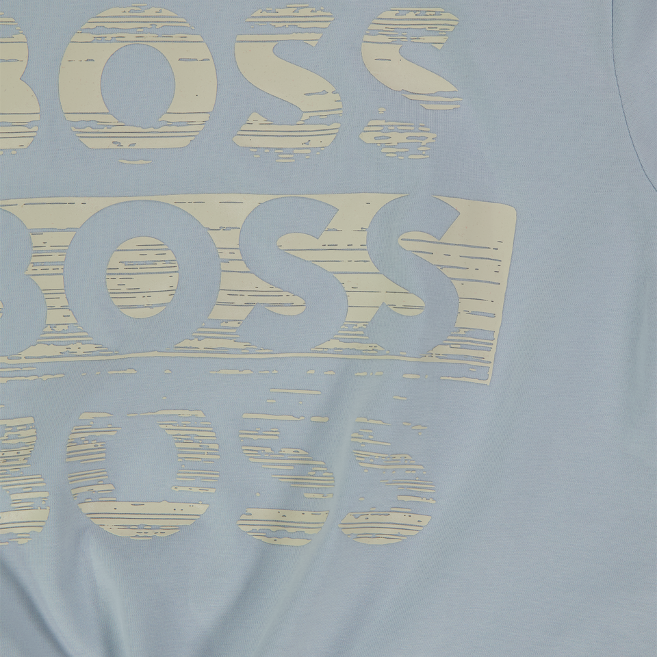 Boss Kids Boys  T-Shirt Light Blue