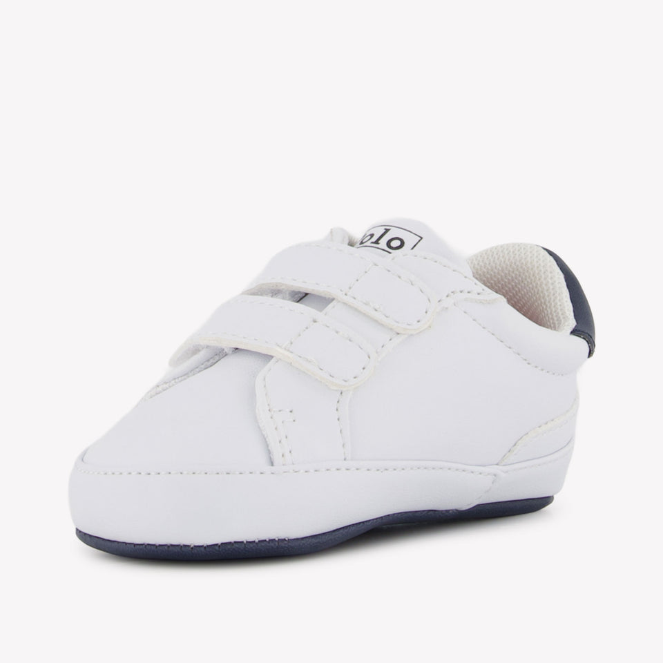 Ralph Lauren Heritage Court Ii Baby Boys Sneakers  White
