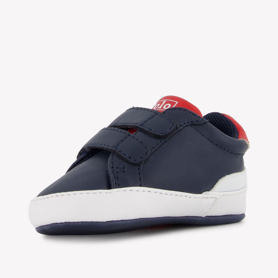 Ralph Lauren Heritage Court Ii Baby Boys Sneakers  Navy