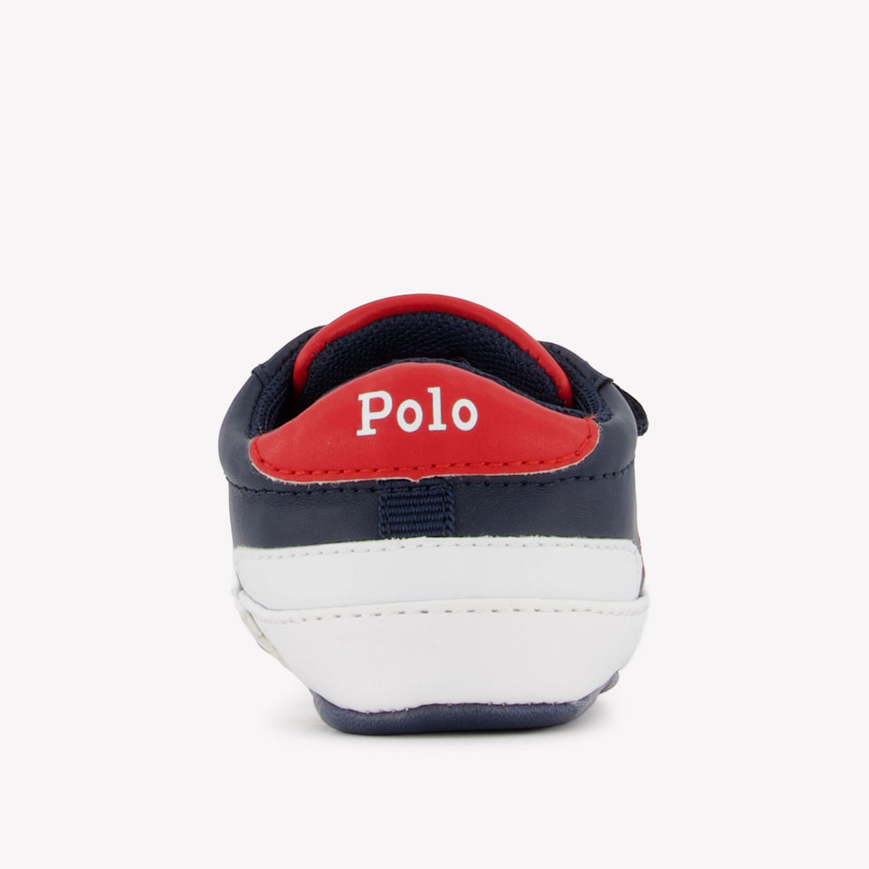 Ralph Lauren Heritage Court Ii Baby Boys Sneakers  Navy