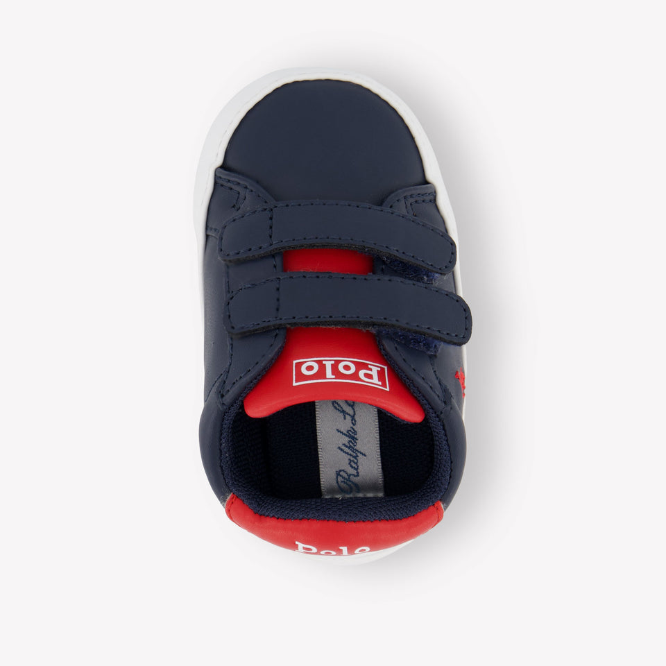 Ralph Lauren Heritage Court Ii Baby Boys Sneakers  Navy