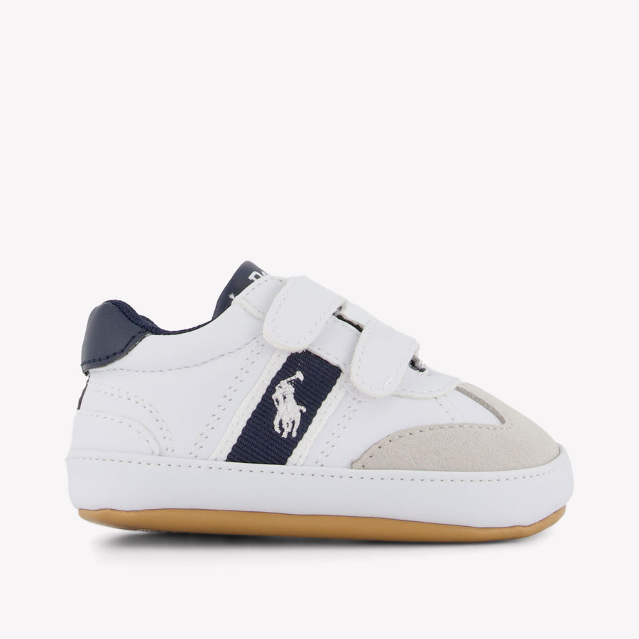Ralph Lauren Heritage Court Iii Baby Jongens Sneakers In Wit