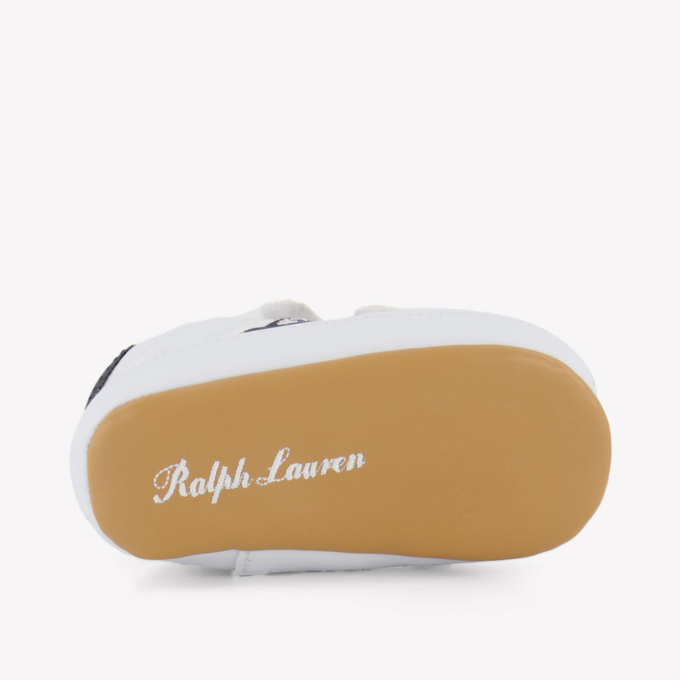 Ralph Lauren Heritage Court Iii Baby Boys Sneakers  White