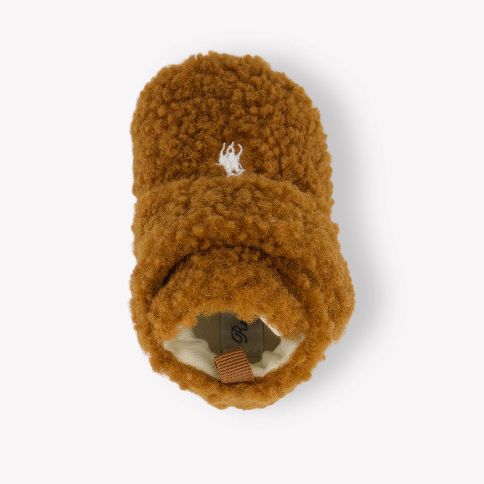 Ralph Lauren Lando Layette Baby Unisex Sneakers  Camel