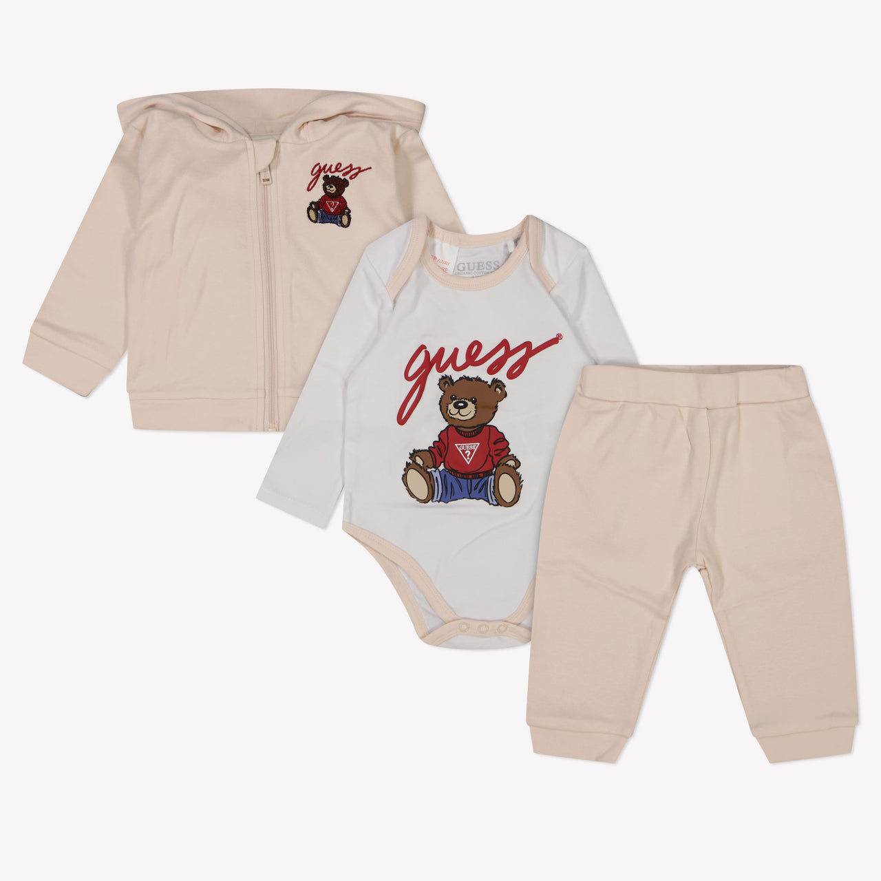 Guess Baby Jongens Setje In Ecru