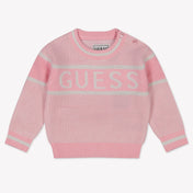 Guess Baby Meisjes Trui In Licht Roze