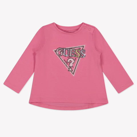 Guess Baby Meisjes T-Shirt In Roze