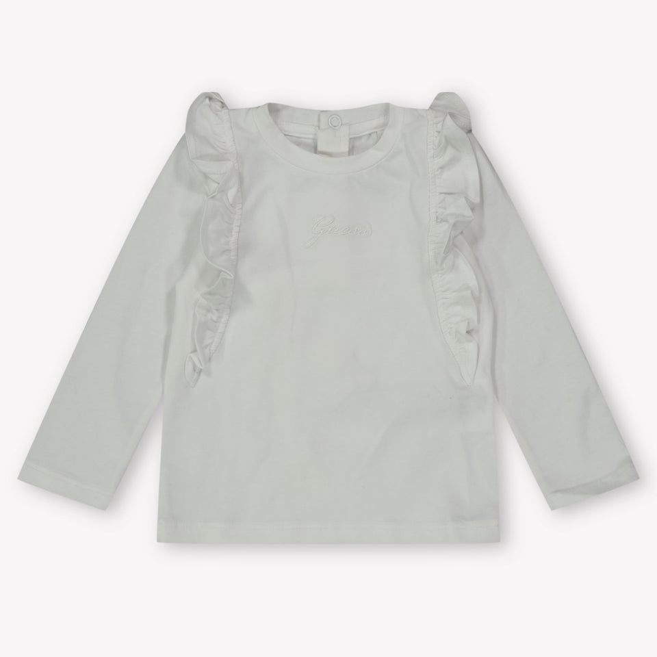 Guess Baby Meisjes T-Shirt In Wit
