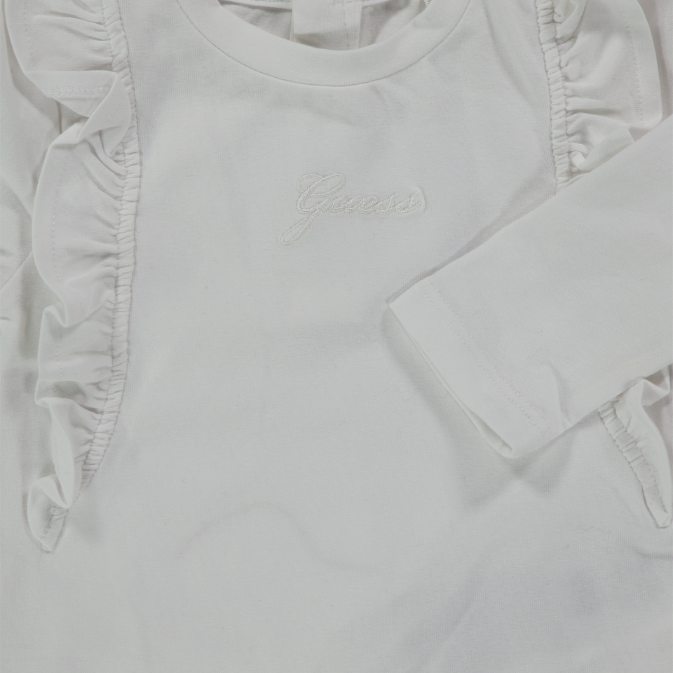 Guess Baby Meisjes T-Shirt In Wit