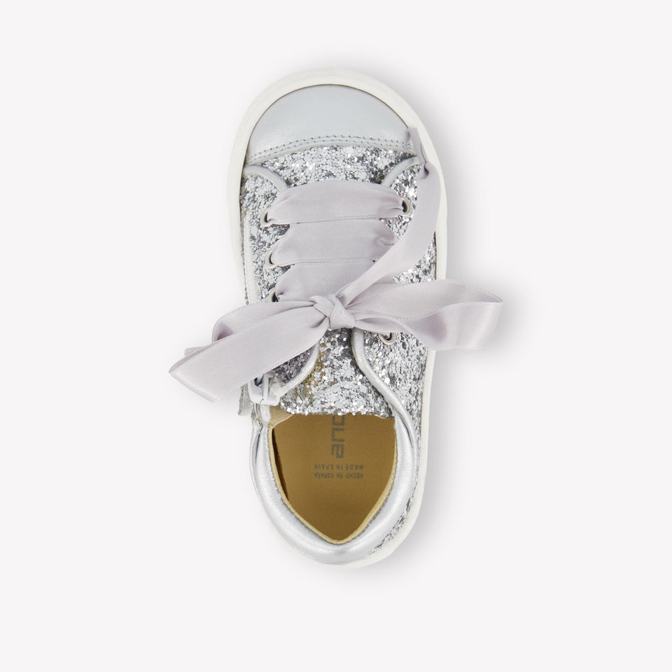 Andanines Meisjes Sneakers In Zilver