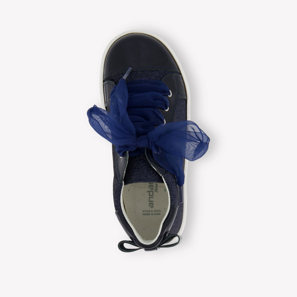 Andanes Girls Sneakers  Navy
