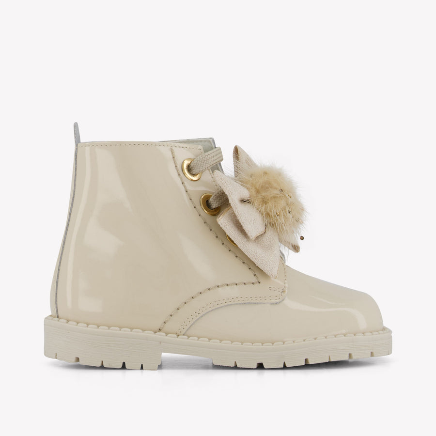 Andanines Girls Boots in Beige