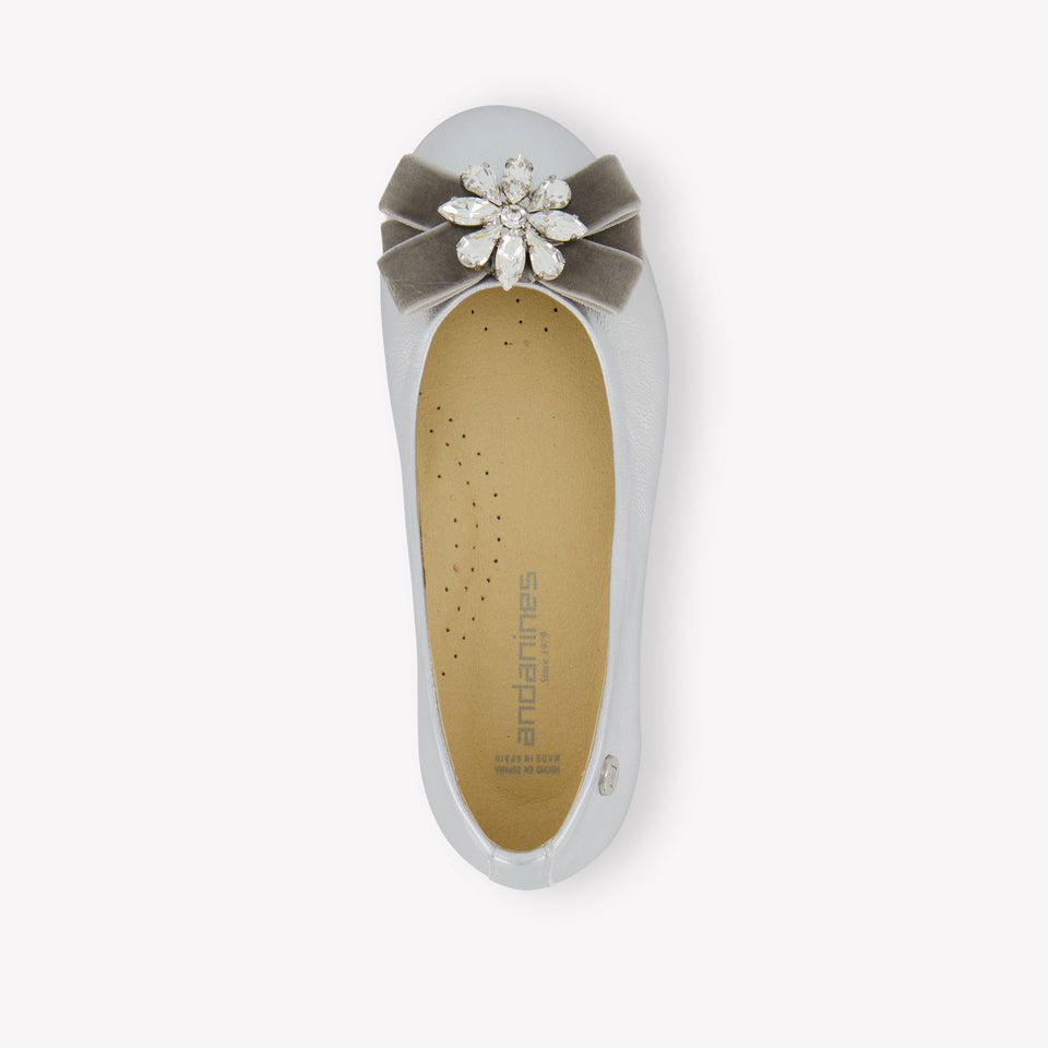 Andanes Girls Shoes  Silver