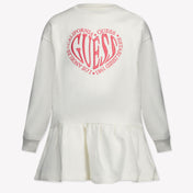 Guess Kinder Meisjes Jurk In Off White