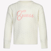 Guess Kids Girls Sweater Offwhite