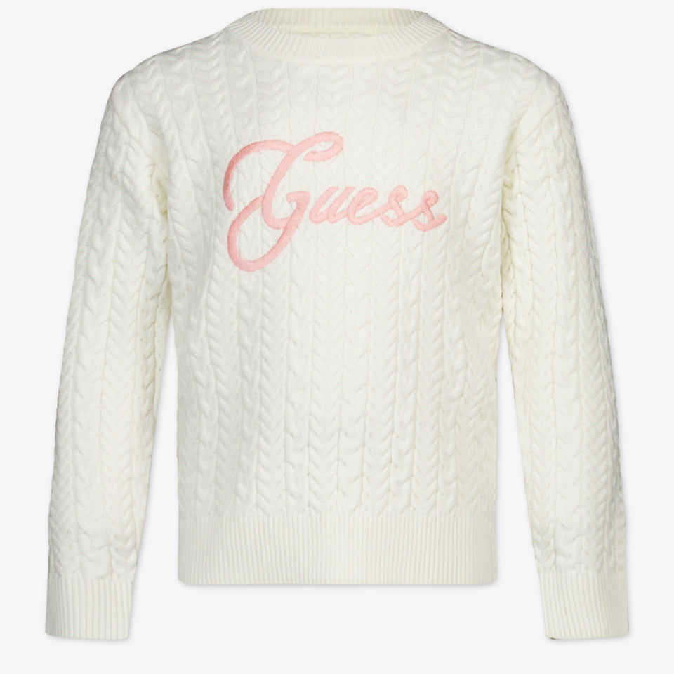 Guess Kids Girls Sweater Offwhite