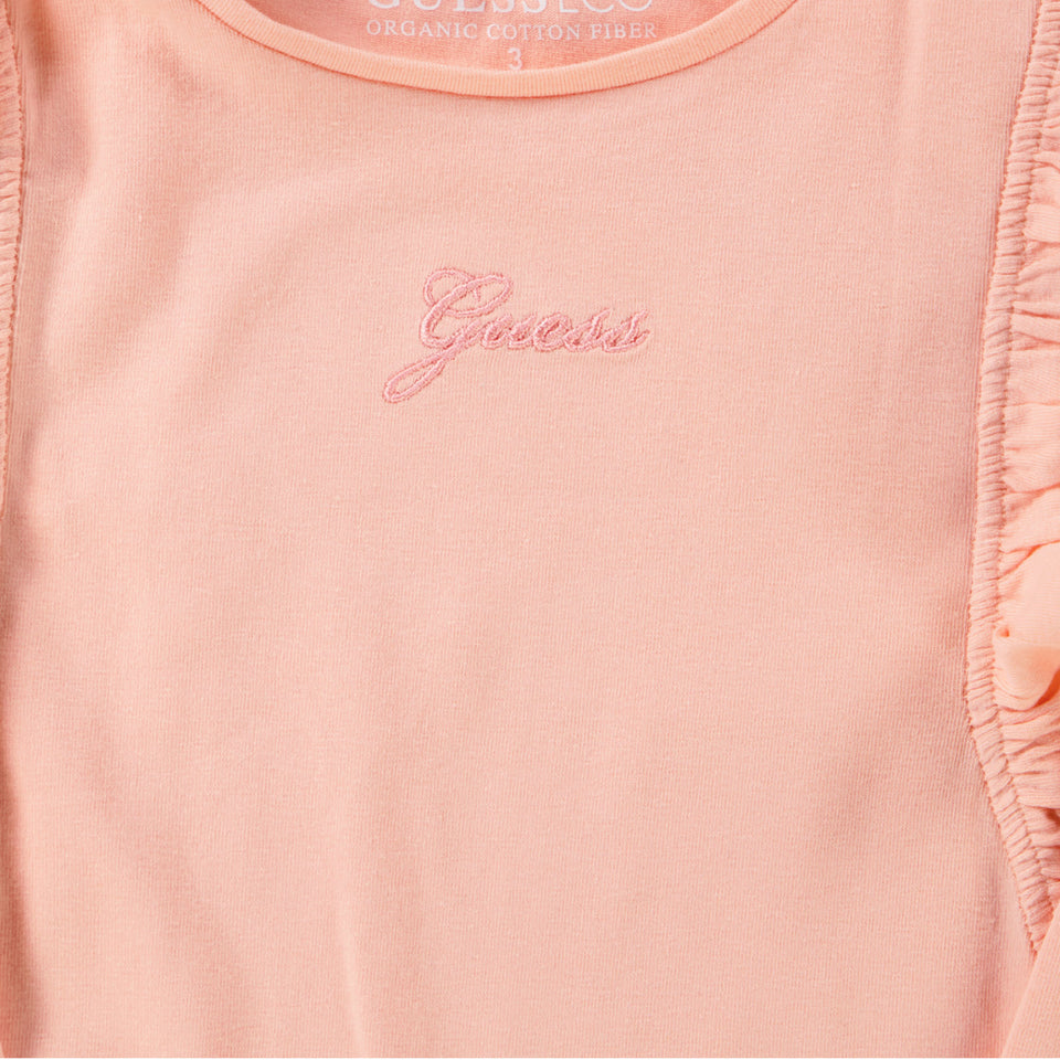 Guess Kids Girls  T-Shirt Salmon