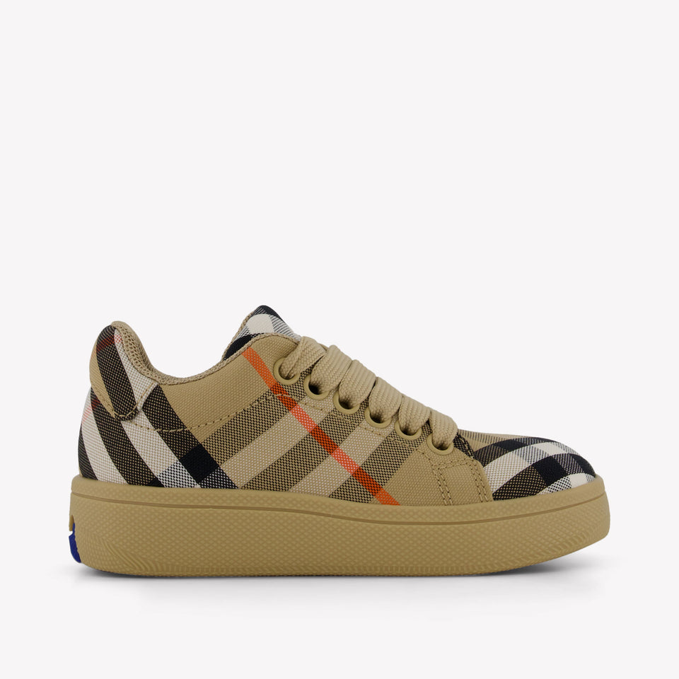 Burberry Unisex Sneakers In Beige