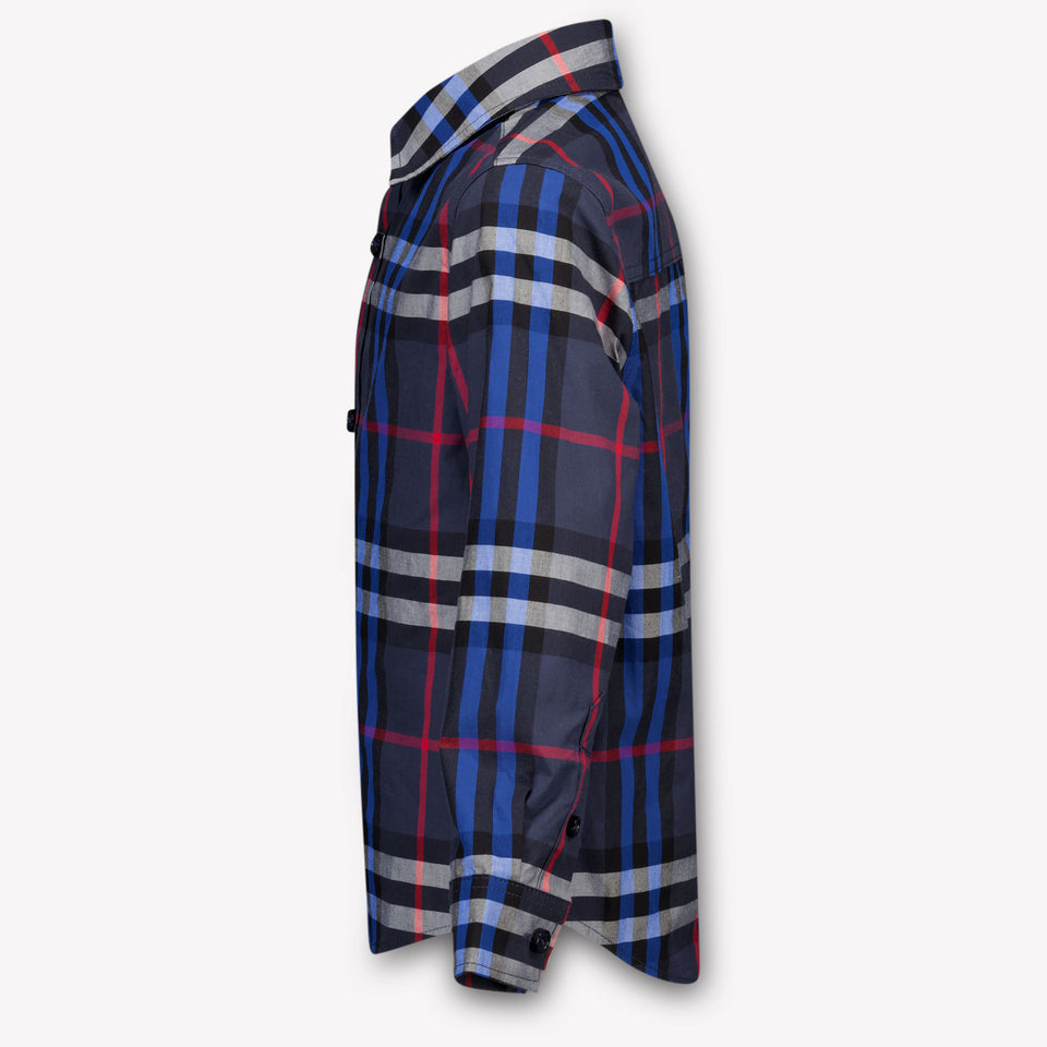 Burberry Owen Kinder Jongens Blouse In Donker Blauw
