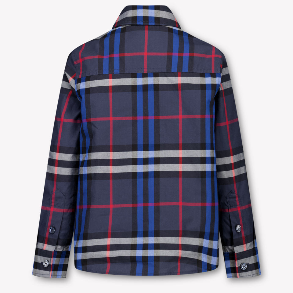 Burberry Owen Kinder Jongens Blouse In Donker Blauw