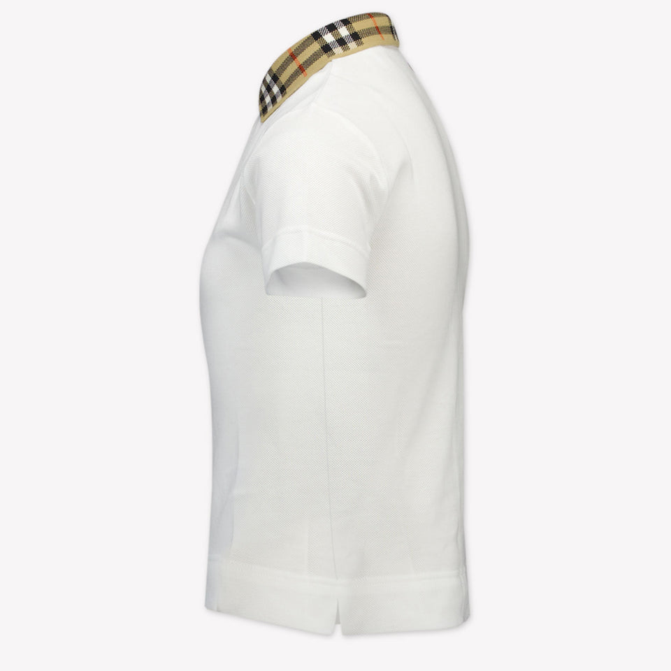 Burberry Johane Kids Boys Polo White