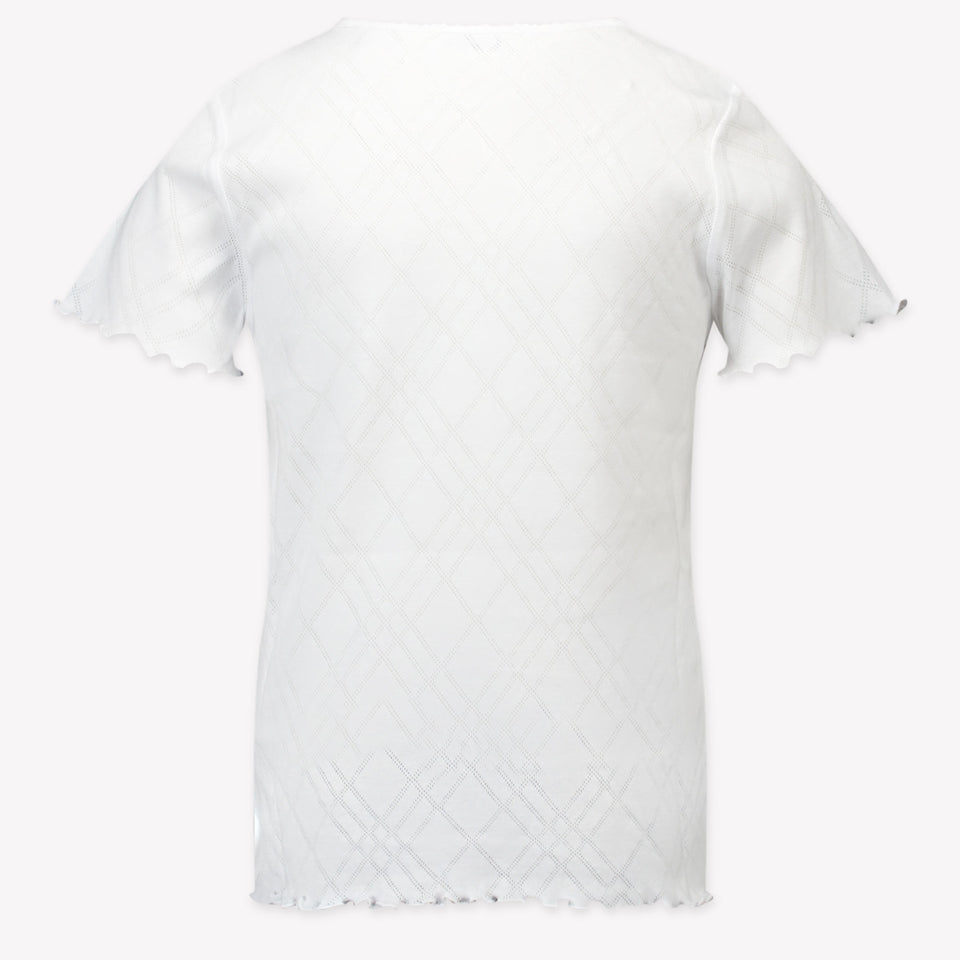 Burberry Kids Girls  T-Shirt White