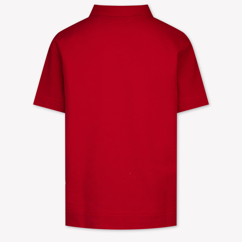 Burberry Kids Boys Polo  Red