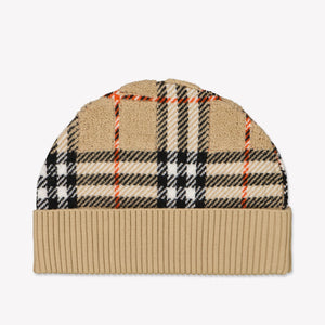Burberry Kinder Unisex Muts In Beige