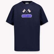 Burberry Kids Boys  T-Shirt Dark Blue