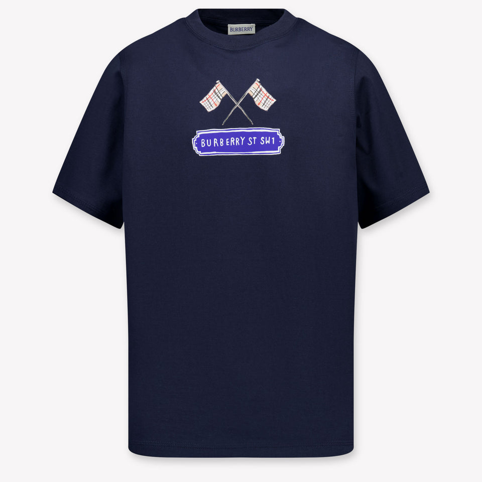 Burberry Kids Boys  T-Shirt Dark Blue