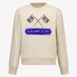 Burberry Kinder Jongens Trui In Licht Beige