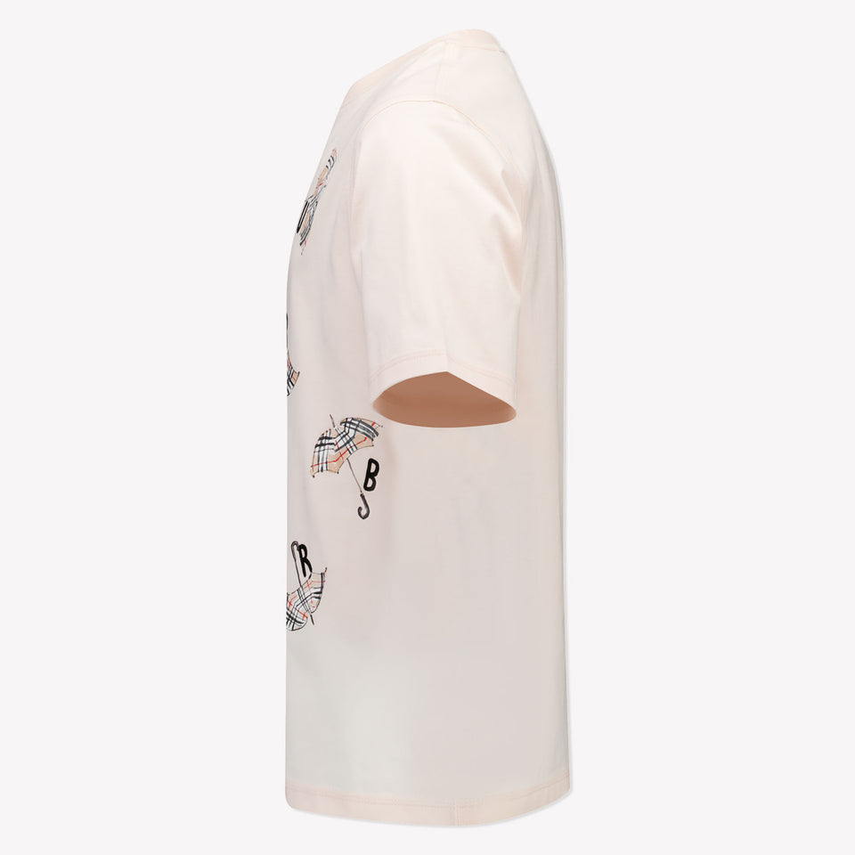 Burberry Kids Girls  T-Shirt Light Pink