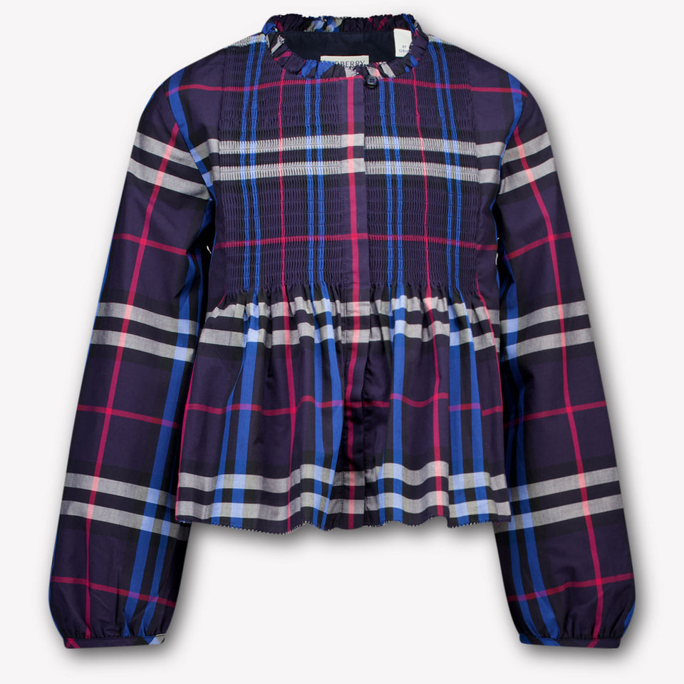 Burberry Kinder Meisjes Blouse In Donker Blauw