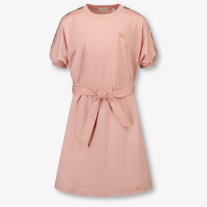 Burberry Kinder Meisjes Jurk In Licht Roze