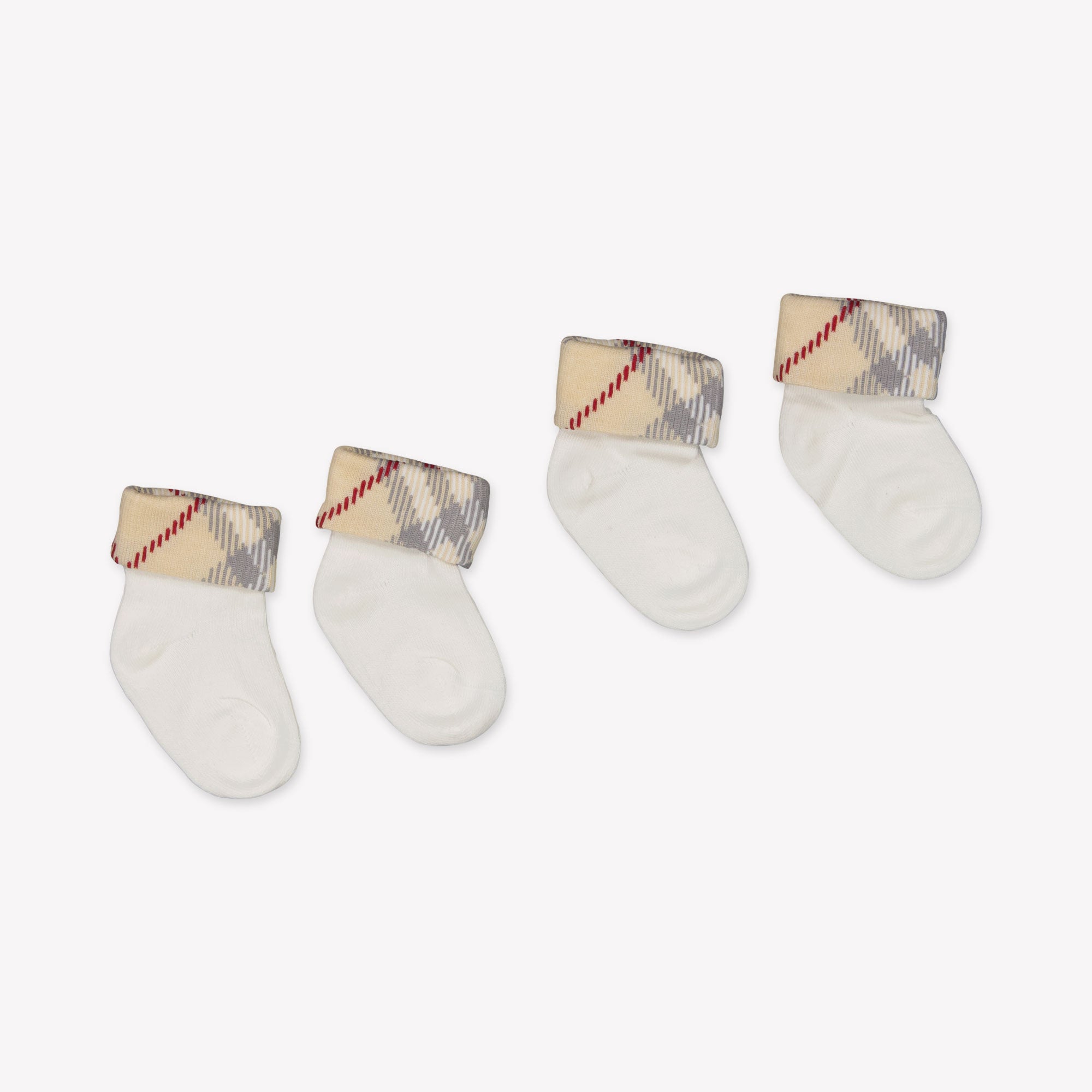 Burberry Baby unisex socks in White