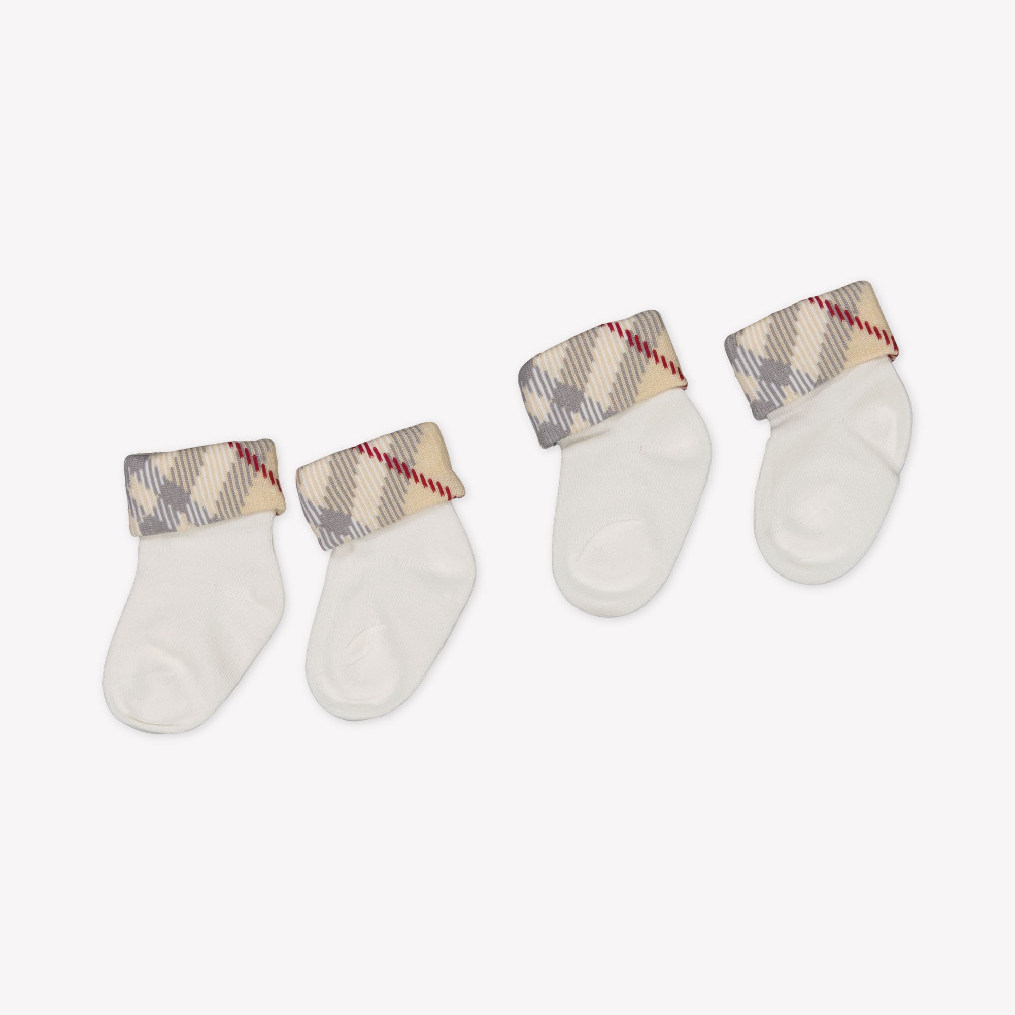 Burberry Baby unisex socks in White