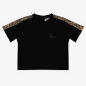 Burberry Cedar Baby Unisex T-Shirt In Black