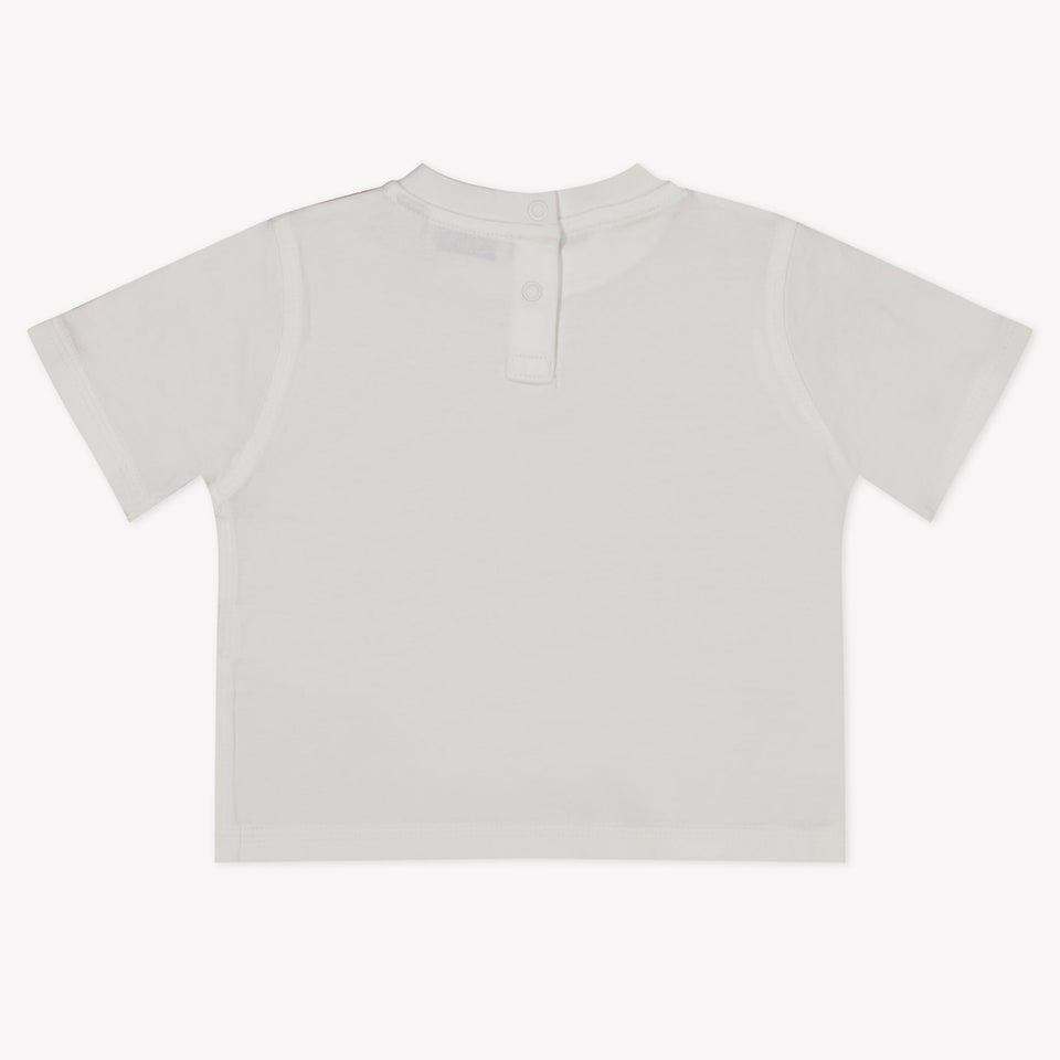 Burberry Cedar Baby Unisex T-Shirt In Wit