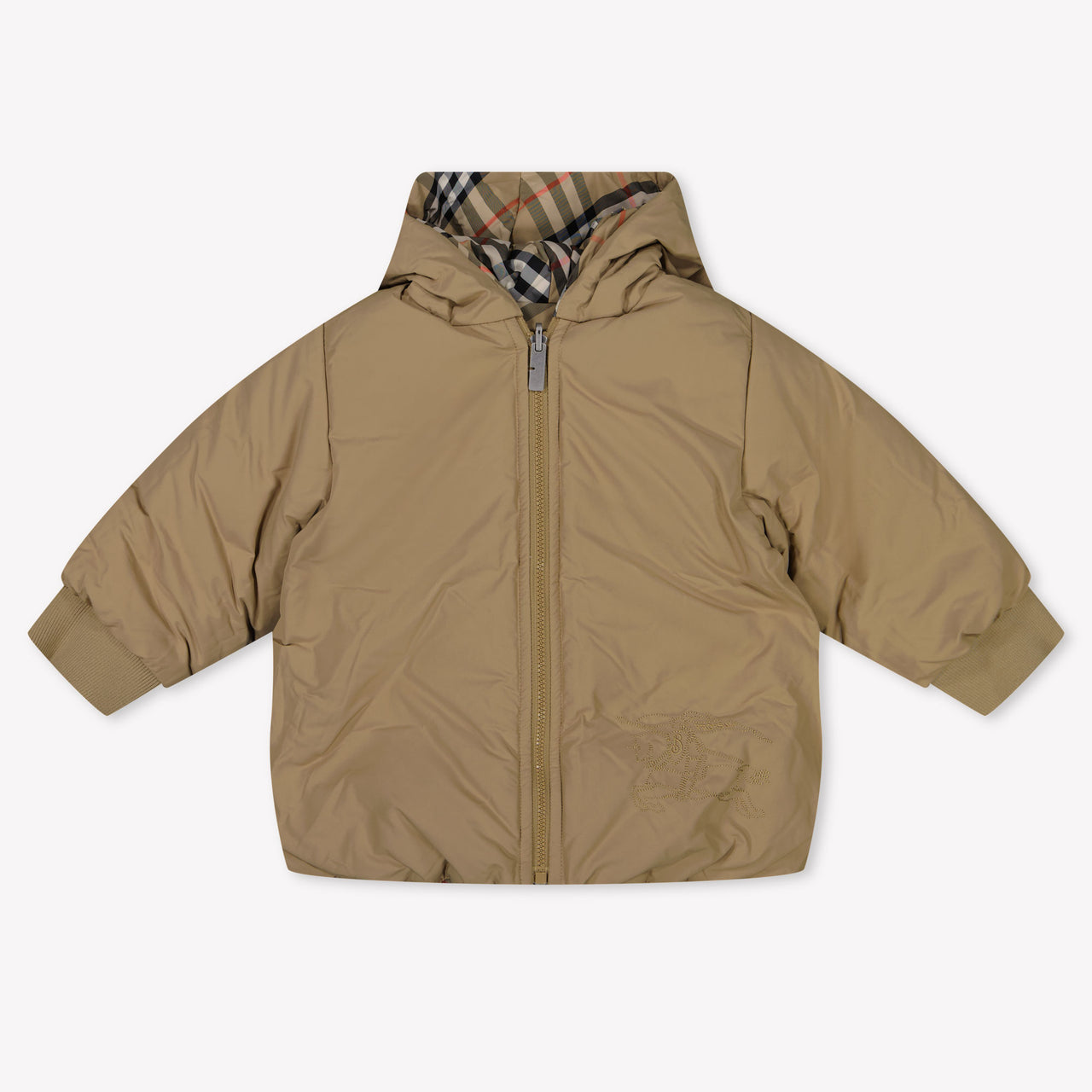 Burberry Axel Baby Jongens Winterjas In Beige