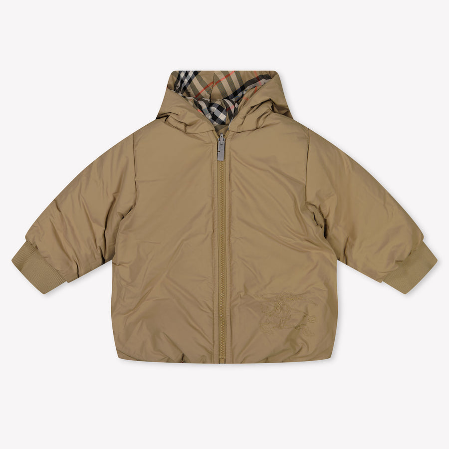 Burberry Axel Baby Jongens Winterjas In Beige