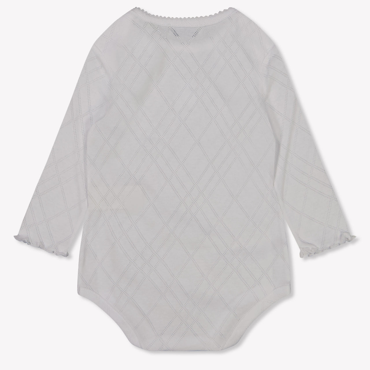 Burberry Baby Meisjes Rompertje In Wit
